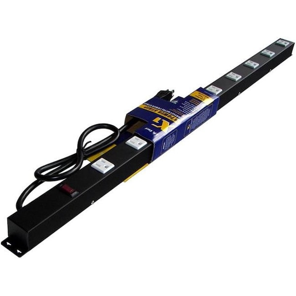 E-Dustry e-dustry EPS-3093 36 in. 9 Outlet Metal Power Strip - EPS-3093