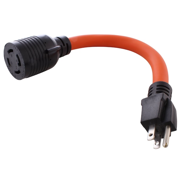 Ac Works 1FT 15-Amp Household Plug to L14-30R 30A 125/250V 4-Prong Connector - S515L1430-012
