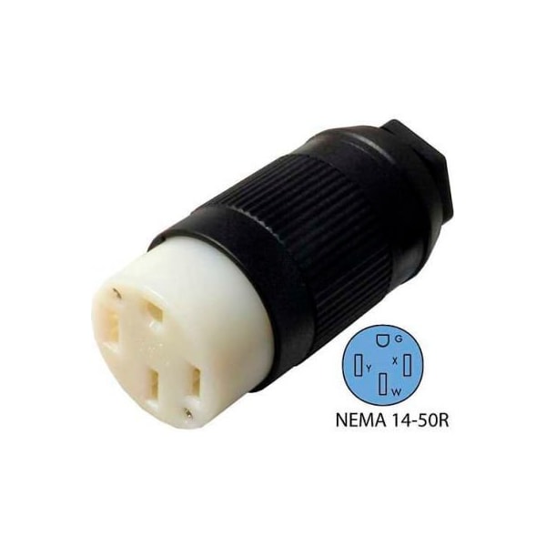Conntek Conntek 60839-00, 50-Amp Assembly RV Connector with NEMA 14-50R Female End - 60839-00