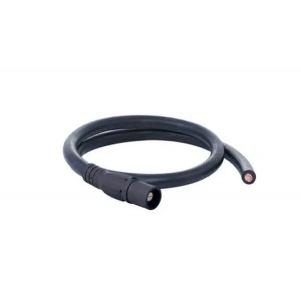 Power Assemblies Type W Pigtail 400A 4/0 AWG Series 16 Male Camlock to Blunt 3 ft, Black - 40TW16003MBE