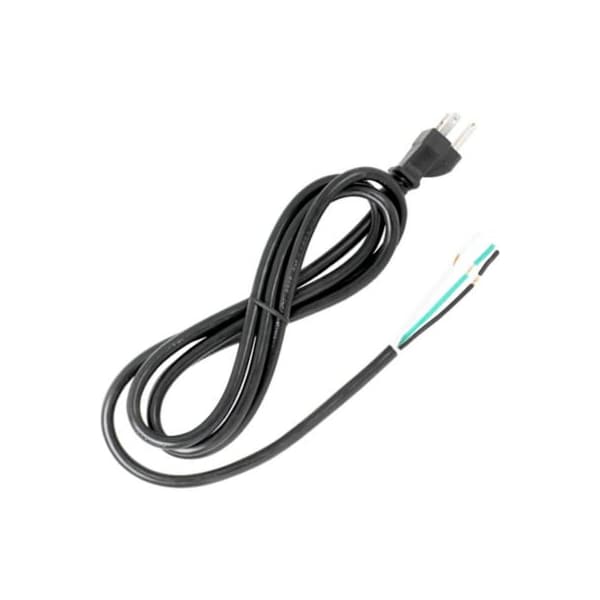 Satco Satco 90-2208 6 Ft. Heavy Duty Cord Set 18/3 SJT -105-#176;C, Black - 90/2208