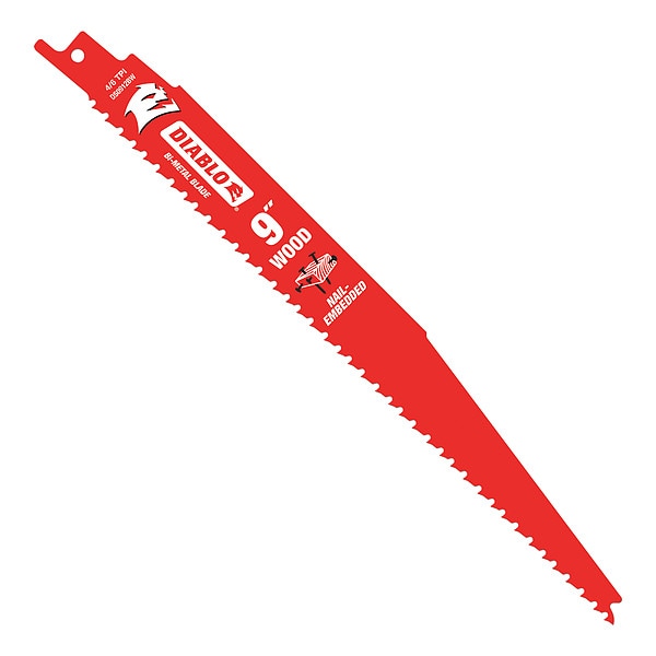 Diablo 9" L x Metal Cutting Reciprocating Saw Blade - DS0912BW200