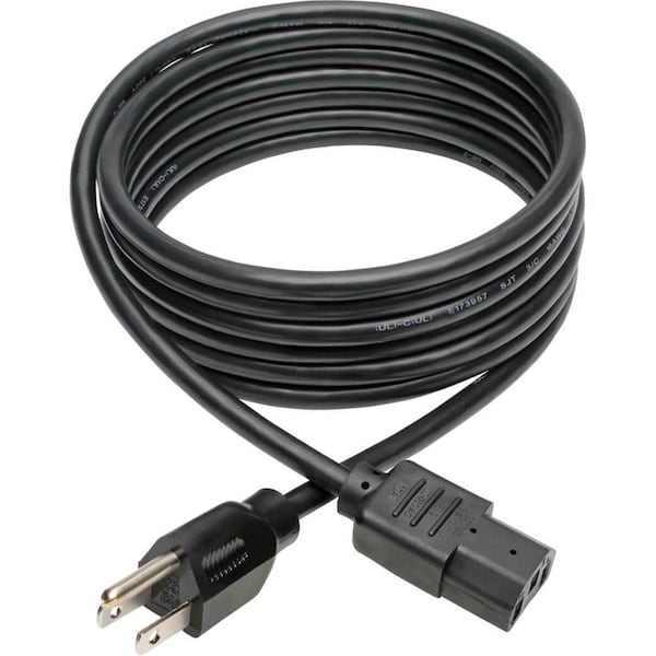 Tripp Lite Power Cord, 5-15P to C13, 10A, 18AWG, 10ft - P006-010