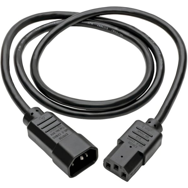 Tripp Lite Power Cord, C14 to C13, 10A, 18AWG, 4ft - P004-004