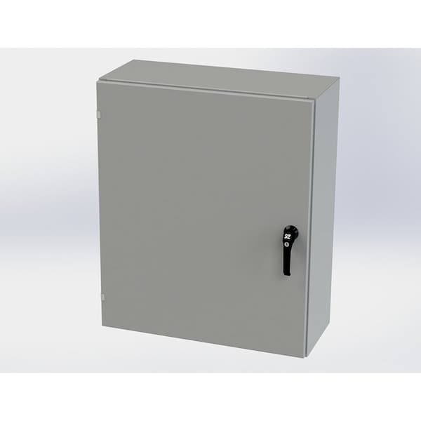 Saginaw Control & Engineering Carbon Steel Electrical Enclosures, 36 in H, 12 in D, 30 in W, NEMA 3R, 4, 12, 13, Hinged - SCE-36EL3012LPPL
