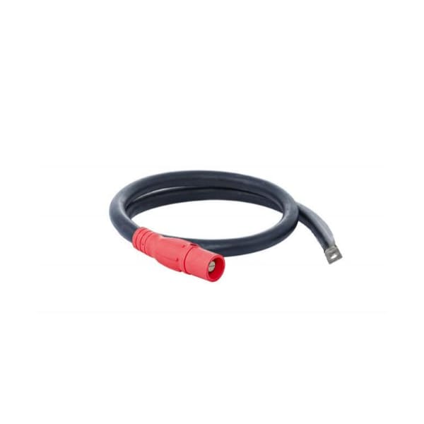 Power Assemblies Type W Pigtail 400A 4/0 AWG Series 16 Male Camlock to Lug 6 ft, Red - 40TW16006MLR