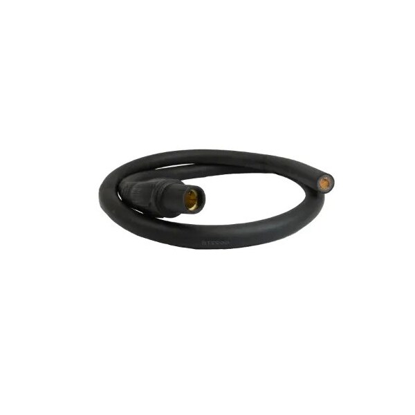 Power Assemblies Type W Pigtail 400A 4/0 AWG Series 16 Female Camlock to Blunt 10 ft, Black - 40TW16010FBE