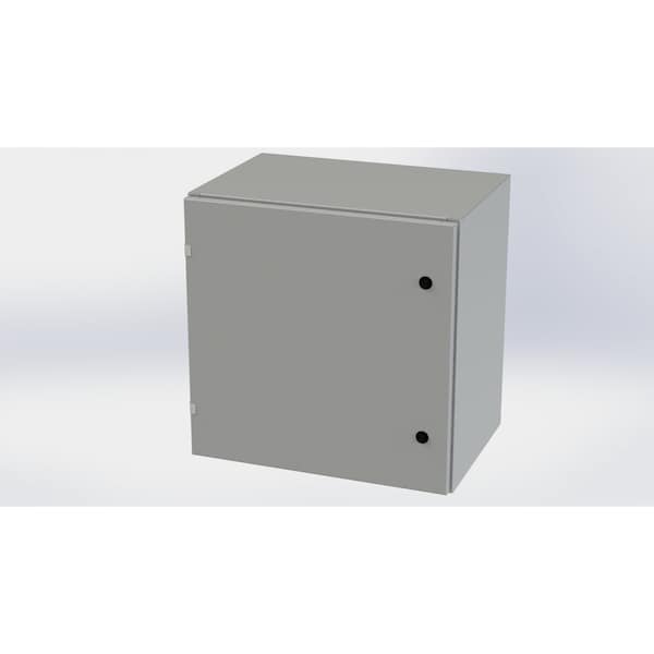Saginaw Control & Engineering Carbon Steel Electrical Enclosures, 24 in H, 16 in D, 24 in W, NEMA 3R, 4, 12, 13, Hinged - SCE-24EL2416LP