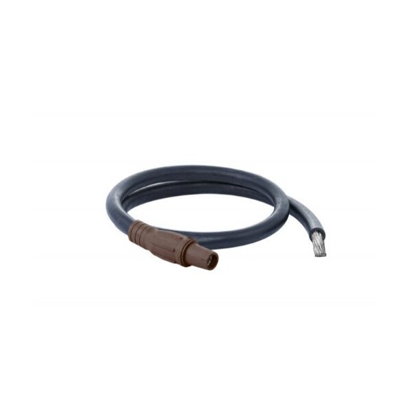 Power Assemblies Type W Pigtail 400A 4/0 AWG Series 16 Female Camlock to Tinned 6 ft, Brown - 40TW16006FTH