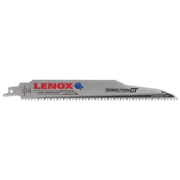 Lenox 9" L x Nail Embedded Wood Cutting Reciprocating Saw Blade - 1832144