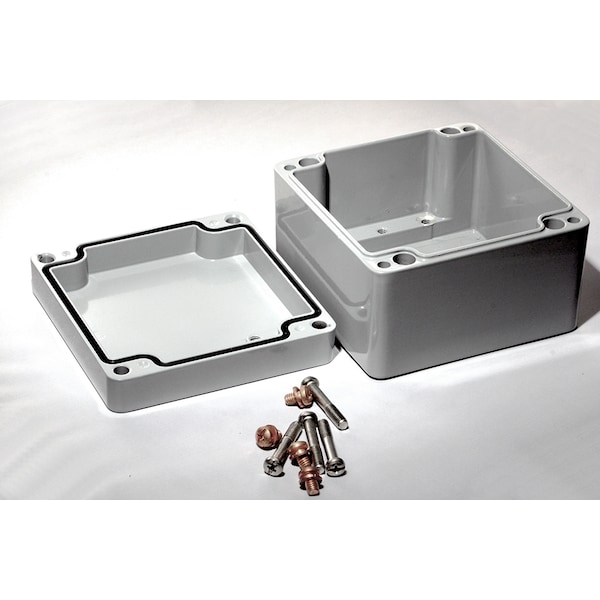 Hammond Aluminum Electrical Enclosures, 4.8 in H, 3.23 in D, 4.72 in W, NEMA 4, 4X, 6, 6P, 12, 13, Screw On - 1590Z119GY