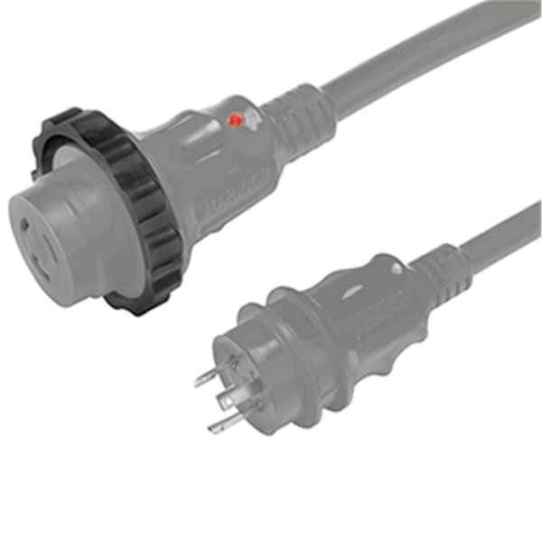 Marinco 30A 125V Shore Power Cord, Gray - 50 ft. - 199119G