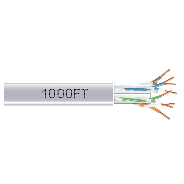 Black Box Gigatrue 550 Cat6 Bulk, 1000Ft, Pvc, Gray Plbox - EYN876A-PB-1000
