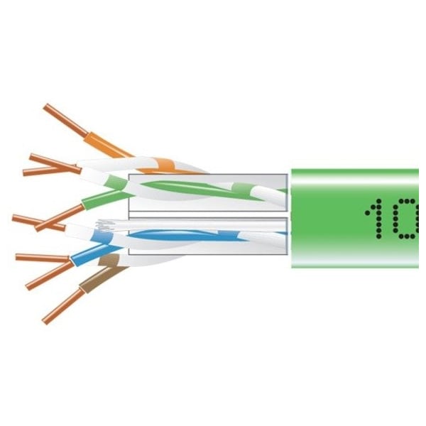 Black Box Gigatrue 550 Cat6 Bulk Pln, Green, 1000F - EYN879B-PB-1000