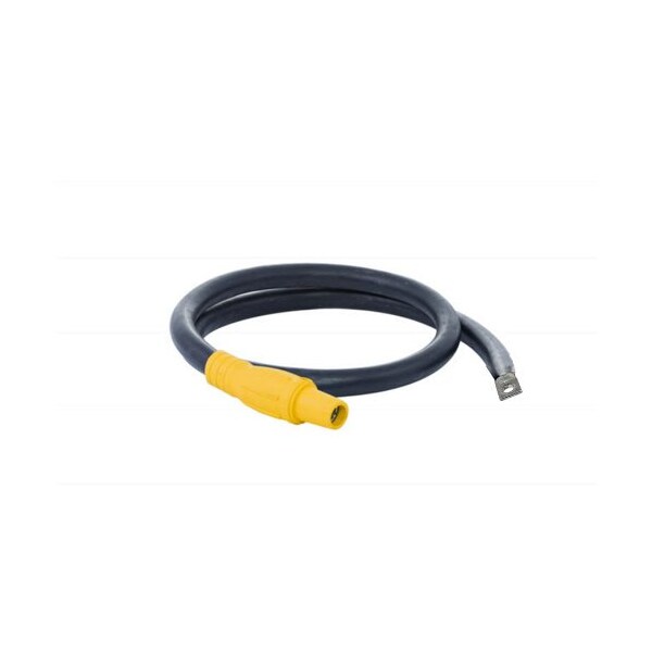 Power Assemblies Type W Pigtail 400A 4/0 AWG Series 16 Female Camlock to Lug 6 ft, Yellow - 40TW16006FLY