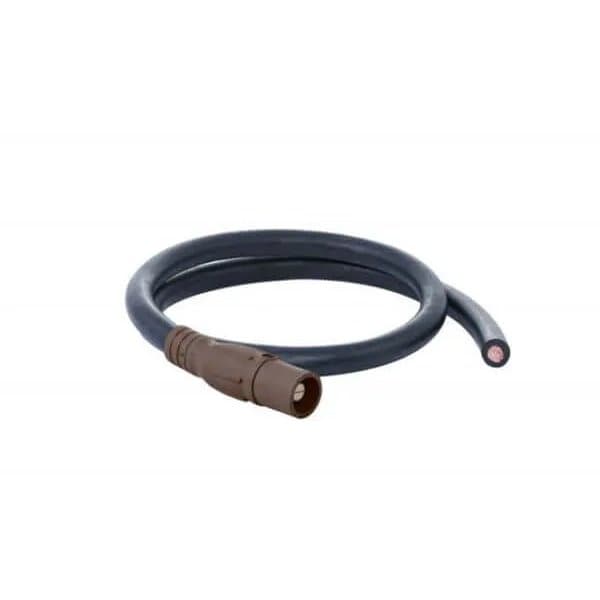 Power Assemblies Type W Pigtail 400A 4/0 AWG Series 16 Male Camlock to Blunt 10 ft, Brown - 40TW16010MBH