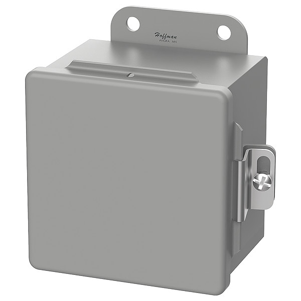 Nvent Hoffman Carbon Steel Electrical Enclosures, 4 in H, 3 in D, 4 in W, NEMA 12, Hinged - A404CH