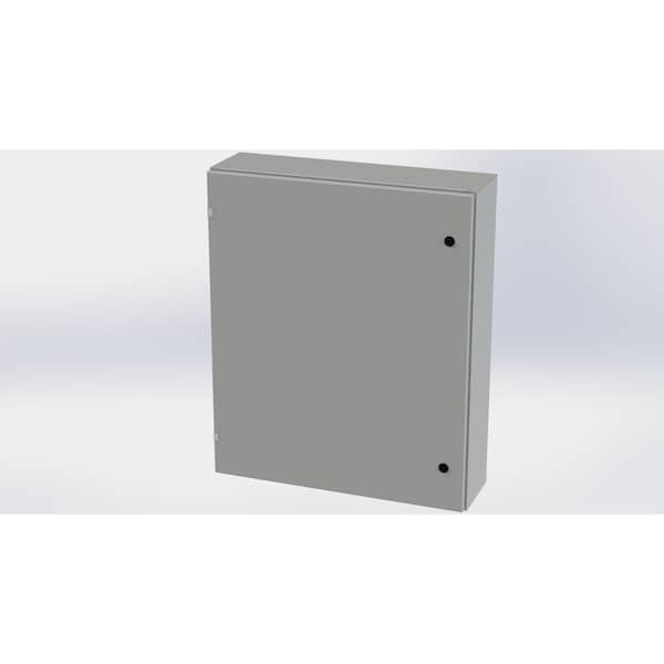 Saginaw Control & Engineering Carbon Steel Electrical Enclosures, 36 in H, 8 in D, 30 in W, NEMA 3R, 4, 12, 13, Hinged - SCE-36EL3008LP