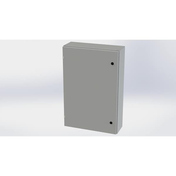 Saginaw Control & Engineering Carbon Steel Electrical Enclosures, 36 in H, 8 in D, 24 in W, NEMA 3R, 4, 12, 13, Hinged - SCE-36EL2408LP