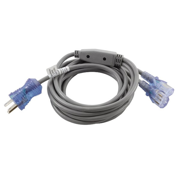 Ac Works 10A 10FT 18/3 Medical Hospital Grade Y Power Cord with 2 IEC C13 - MD115-Y