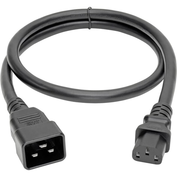 Tripp Lite Power Cord, HD, C20 to C13, 15A, 14AWG, 3ft - P032-003