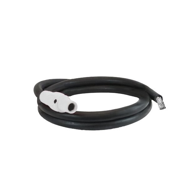 Power Assemblies Type W Pigtail 400A 4/0 AWG Series 16 Female Camlock to Tinned 10 ft, White - 40TW16010FTW