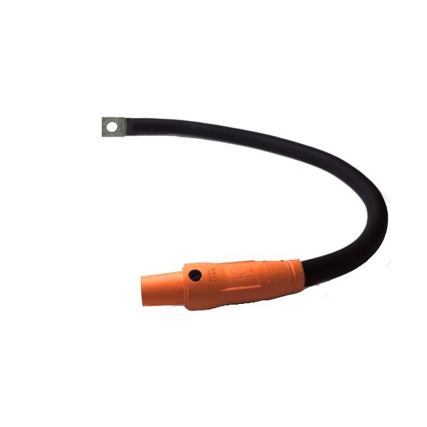 Power Assemblies Type W Pigtail 400A 4/0 AWG Series 16 Female Camlock to Lug 3 ft, Orange - 40TW16003FLO