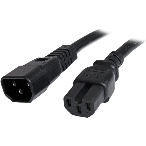 Startech.Com 6ft C14 to C15 Power Cord - 14AWG Computer Power Cable - PXTC14C156