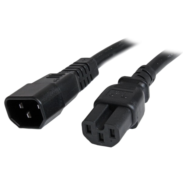 Startech.Com 6ft C14 to C15 Power Cord - 14AWG Computer Power Cable - PXTC14C156