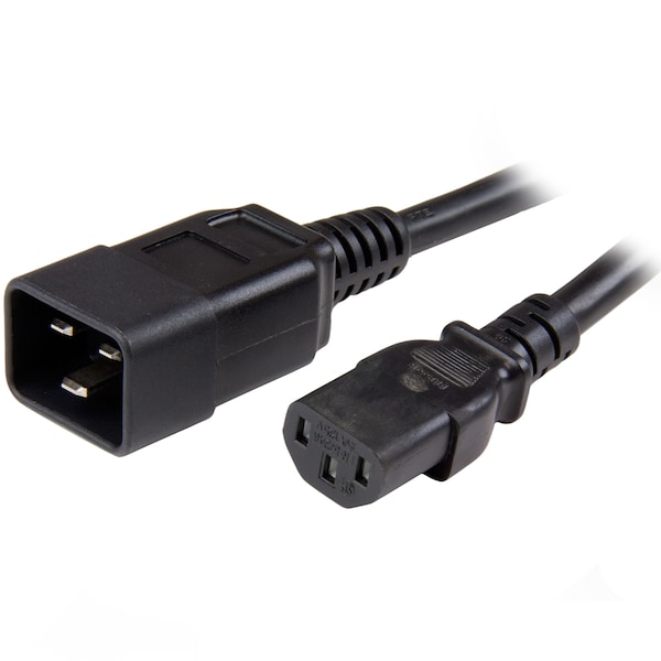 Startech.Com 6ft IEC 320 C13 to IEC 320 C20 Power Cord - 125V at 15A - PXTC13C20146