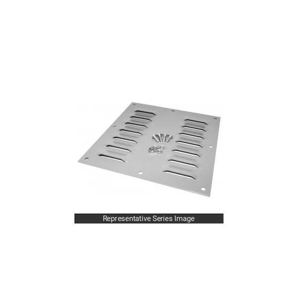 Hammond Louvered Ventilating Plates, 5.62 in. H x 5-1/2 in. W, Steel - 1481L44