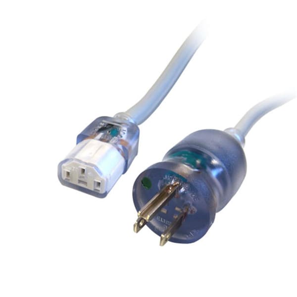 Comprehensive Hospital Grade PC Power Cord 6 ft.- Grey - HGPC-GR18-6