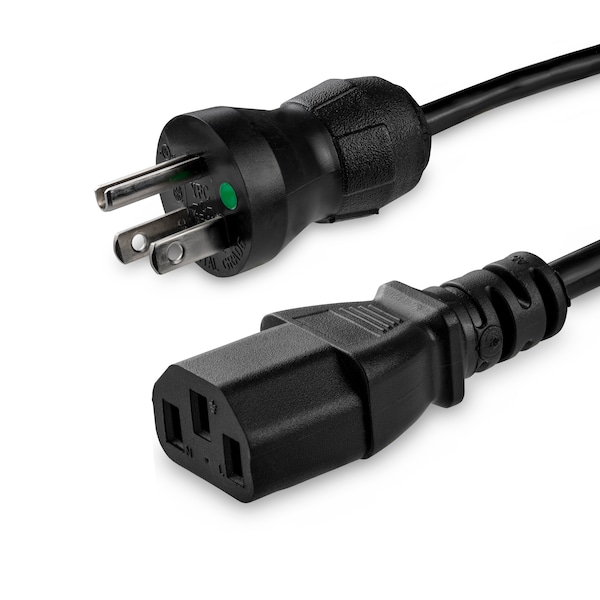 Startech.Com 6ft Hospital-Grade Power Cord - NEMA 5-15P to C13 - PXTMG1016