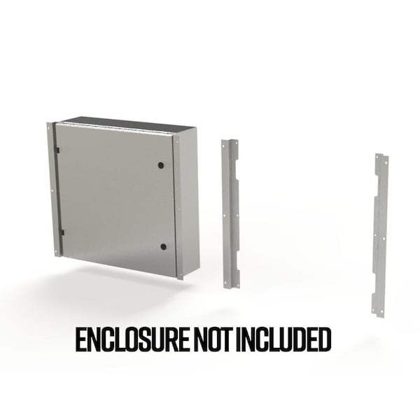 Saginaw Control & Engineering Flush Mount Frame, 23.85 in. H x 2.43 in. W x 1.08 in. L, 316 Stainless Steel - SCE-ELFM24HSS