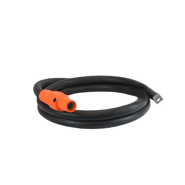 Power Assemblies Type W Pigtail 400A 4/0 AWG Series 16 Female Camlock to Lug 10 ft, Orange - 40TW16010FLO