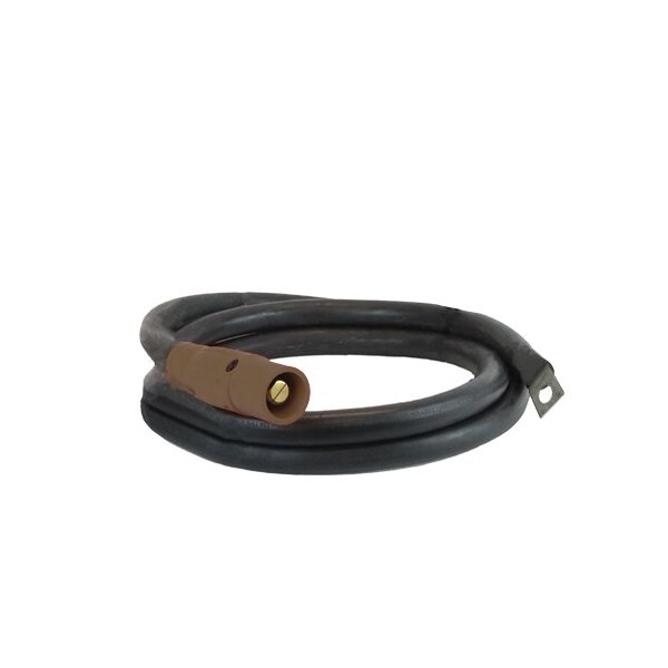 Power Assemblies Type W Pigtail 400A 4/0 AWG Series 16 Male Camlock to Lug 10 ft, Brown - 40TW16010MLH