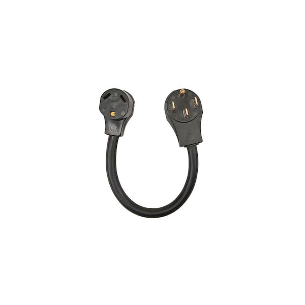 Overtime 12 in. 15 & 30A Male Power Cord Adapter for Connecting - OV367806