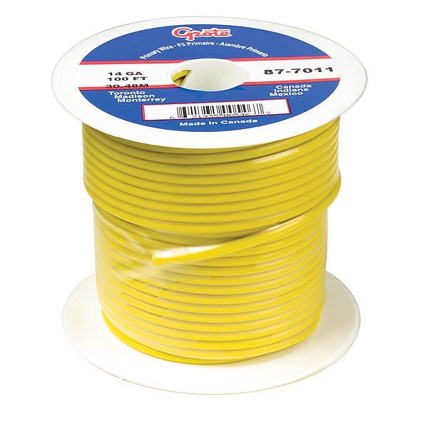 Battery Doctor 20 AWG 1 Conductor Stranded Primary Wire 100 ft. YL - 87-2011