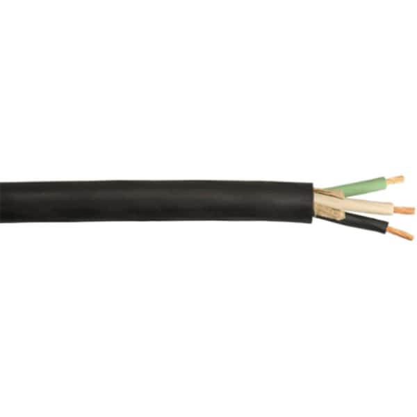 Southwire 250 ft. 14 Gauge with 3 Conductor SJOOW Flexible Portable Cord, Black - 55808601