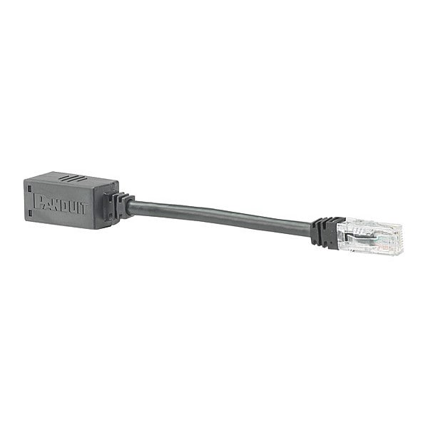 Panduit Break-Away Apt, Cat6asdutp, 8", Bk - BKA6ASD8INBL