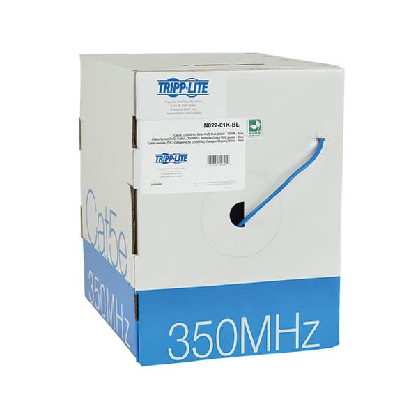 Tripp Lite 1000ft cat5e 350MHz- Azul, N02201KBL - N022-01K-BL