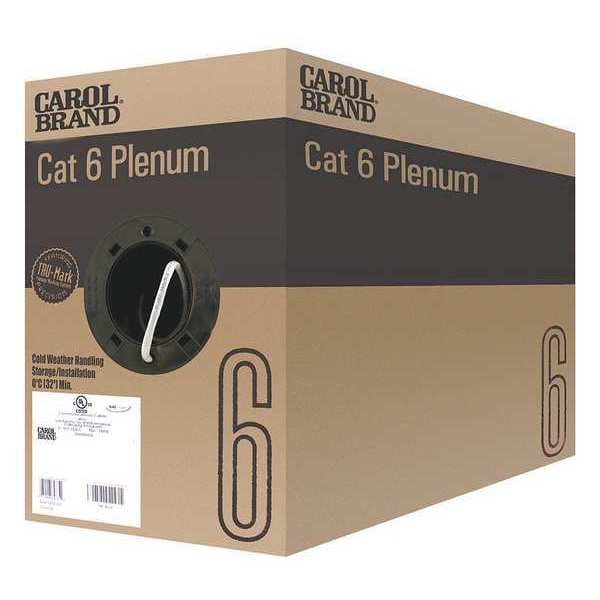 Cable Carol, Cat 6, 23 AWG, 1000 ft, Blanco - CR6.30.02