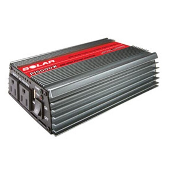 Solar Power Inverter, Modified Sine Wave, 1,000 W Peak, 500 W Continuous, 2 Outlets - SOL-PI5000X