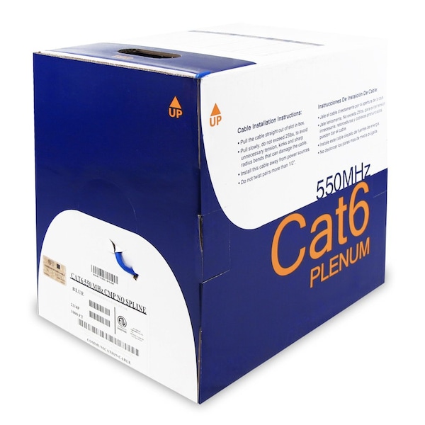Wavenet CAT6 550MHz NO SPLINE GREY - CAT6V-CMR-GY