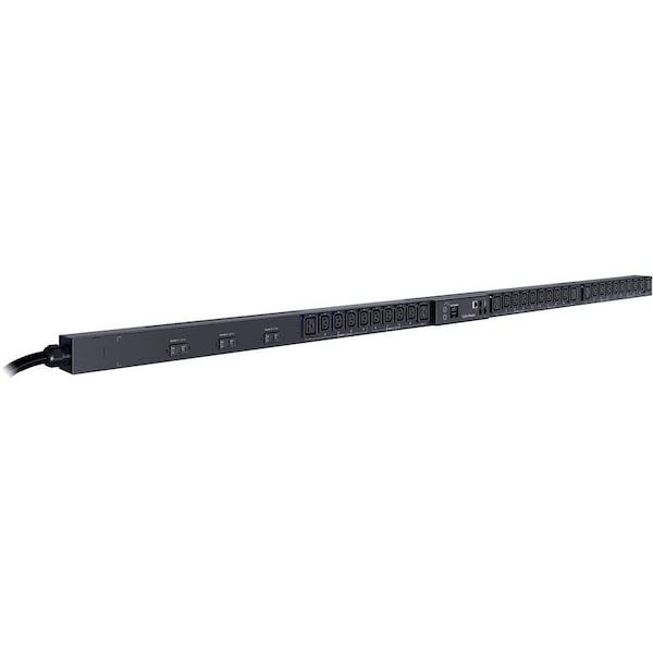 Cyberpower 200-240V/30A, 0U, (24) C13 + (6) C19, Nema L21-30P - PDU83104
