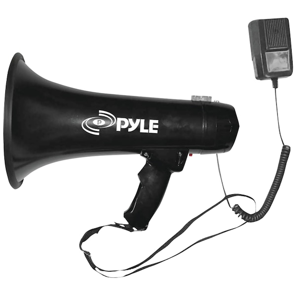 Pyle Professional 40W Megaphone/Bullhorn (Black) - PMP43IN