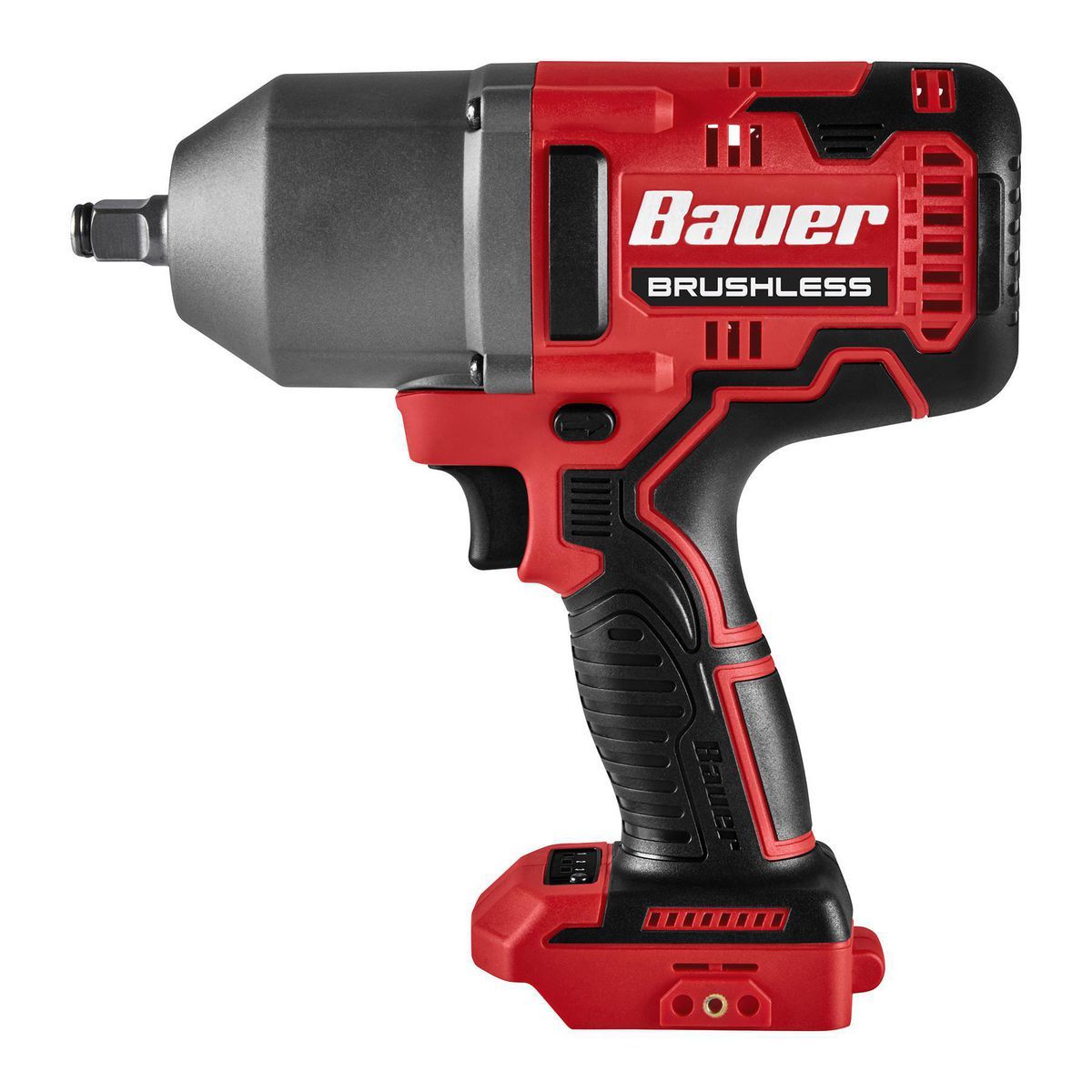 Llave de impacto inalámbrica sin escobillas de 20V Bauer de 1/2 pulgadas de alto torque - Solo la herramienta - 58514
