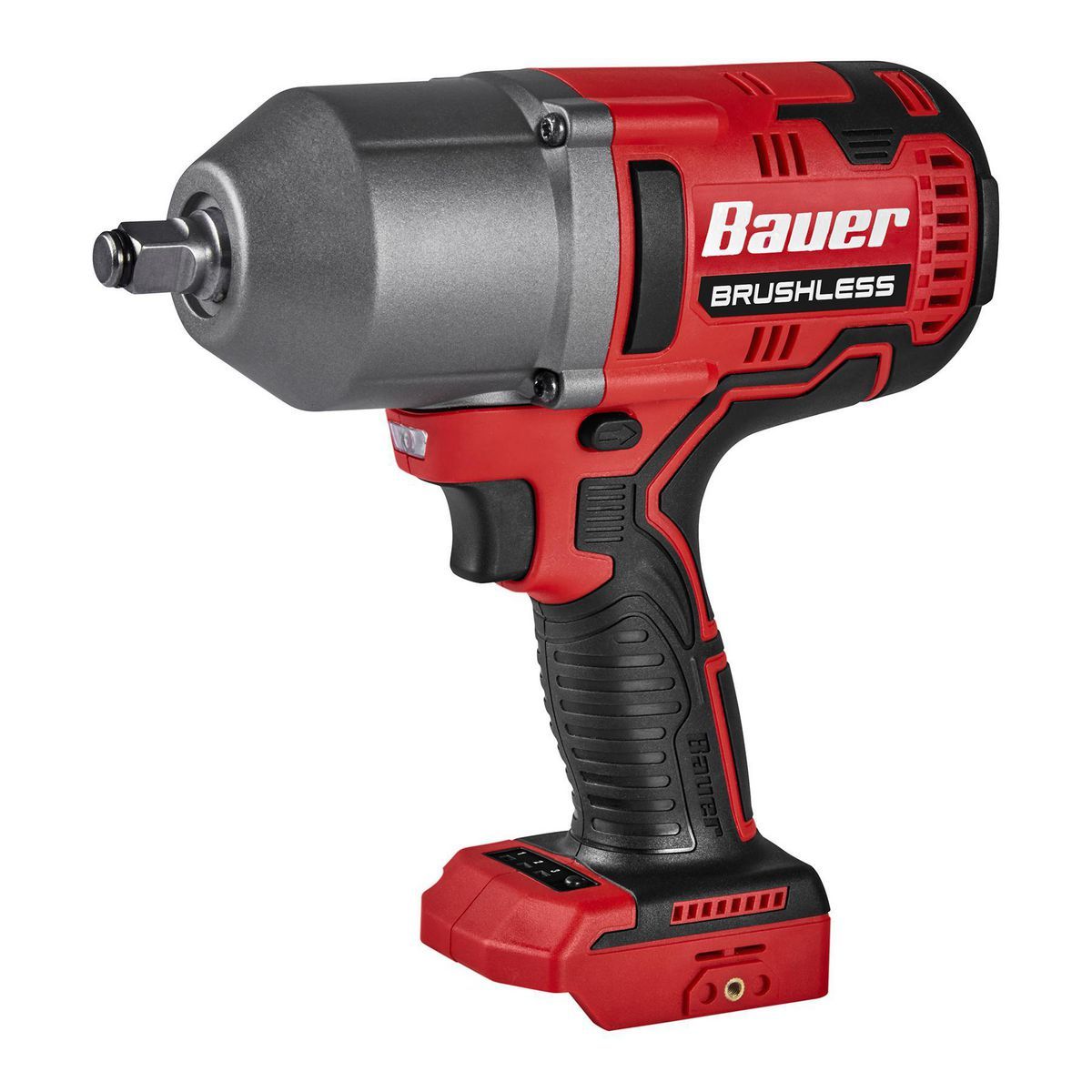 Llave de impacto inalámbrica sin escobillas de 20V Bauer de 1/2 pulgadas de alto torque - Solo la herramienta - 58514