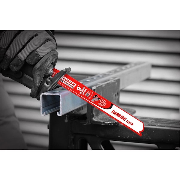 Diablo Steel Demon 9 in. Carbide Reciprocating Saw Blade 10 TPI 3 pk - DS0910CF3