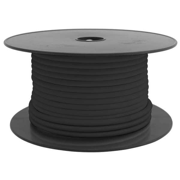 Zoro Select Primary Automotive Wire, SXL, Copper, 18 AWG, 1, Black, Stranded, 100 ft - 5ZLN7